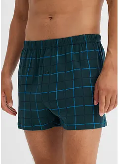 Ledigt skurna jerseyboxershorts i bomull (3-pack), bonprix