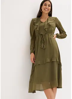 Mellanlång klänning, bonprix