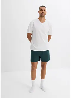 Kortärmad pyjamas i 3-delat set av ren ekologisk bomull, bonprix