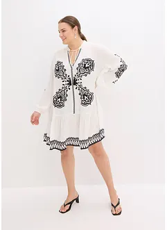 Tunikaklänning av viskos med struktur, bonprix