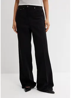 Twillbyxa med pressveck i ren bomull, bonprix