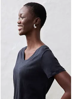 Linnetopp med ledigt snitt, bonprix