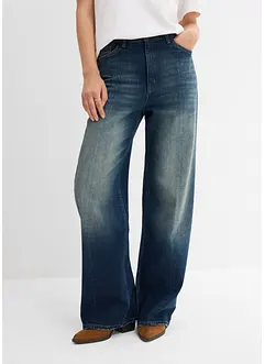 Bekväma, raka jeans med High Waist, Low Stretch, bonprix