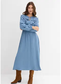 Maxiklänning i följsam viskos, bonprix