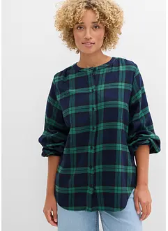 Blus i flanell av ren bomull, bonprix