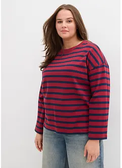 Randig topp av ren ekologisk bomull, bonprix