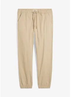 Stretchiga dra på-chinos, avslappnad passform, raka ben, bonprix