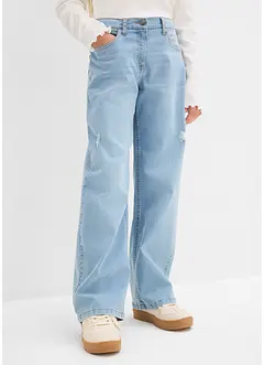 Wide Leg Jeans Mid Waist för barn, bonprix