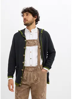 Folkloreinspirerad kofta med huva, bonprix