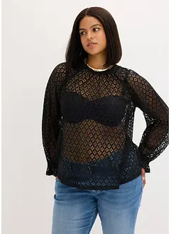 Spetstopp av bomullsmix, bonprix