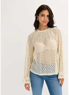 Spetstopp av bomullsmix, bonprix