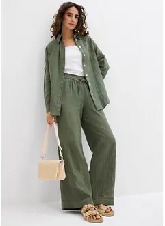 Oversize-skjorta av luftig muslin, bonprix