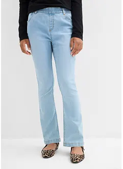 Dra-på jeans Mid Waist (2-pack), bonprix