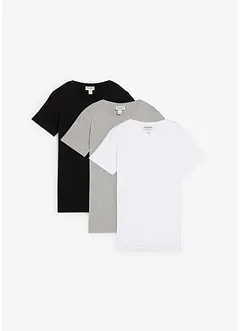 T-shirt av ekologisk bomull (3-pack), bonprix