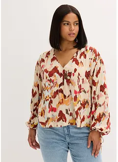 Blus med metalliserat garn, bonprix