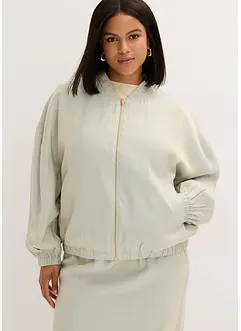 Blusjacka av glansigt material, bonprix