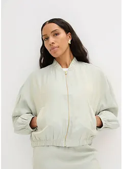 Blusjacka av glansigt material, bonprix