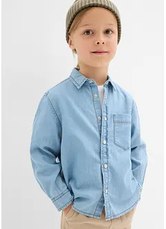 Jeansskjorta av ekologisk bomull, bonprix