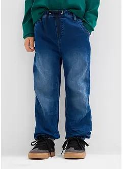 Dra på-jeans i trikå, regular fit, Straight, bonprix
