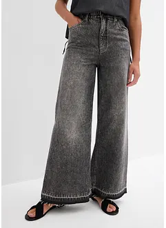 Wide Leg Jeans, cropped, bonprix