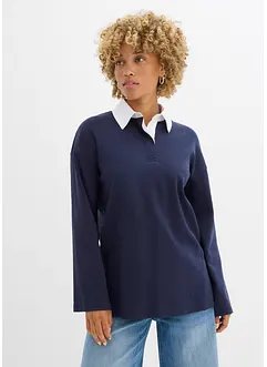 Pikétröja av interlockmaterial, bonprix