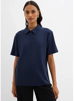 Pikétröja av viskosmix, bonprix