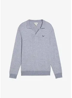 Finstickad tröja i bomullsblandning, bonprix