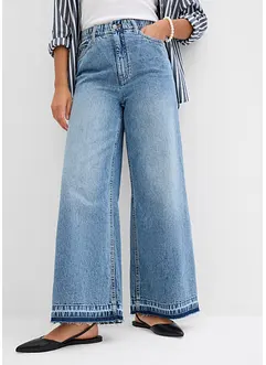 Wide Leg Jeans, cropped, bonprix