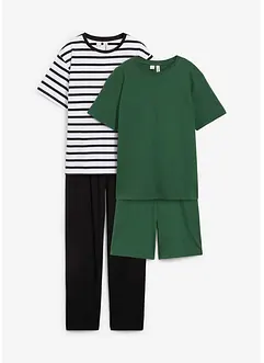 2 pyjamasar lång + kort (set i 4 delar), bonprix