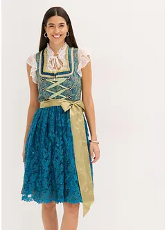 Dirndl med paljettförkläde (2 delar), bonprix