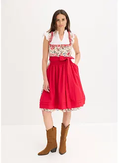 Dirndl med broderat förkläde (2 delar), bonprix