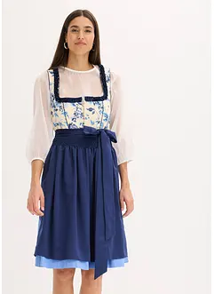 Dirndl med broderat förkläde (2 delar), bonprix