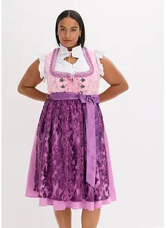 Dirndl med paljettförkläde (2 delar), bonprix