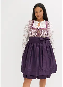 Dirndl med broderat förkläde (2 delar), bonprix
