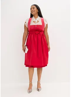 Mellanlång dirndl med sammet (2 delar), bonprix