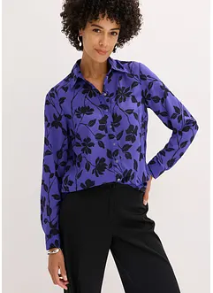 Mönstrad chiffongblus, bonprix