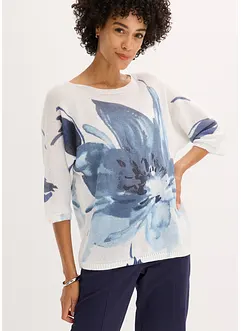 Tröja med blommotiv, bonprix