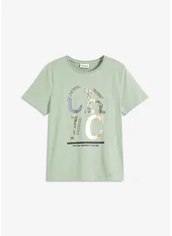 T-shirt med glittrigt tryck, bonprix