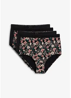 Midjetrosa med ekologisk bomull (4-pack), bonprix