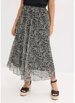 Kjol av mesh och jersey, bonprix