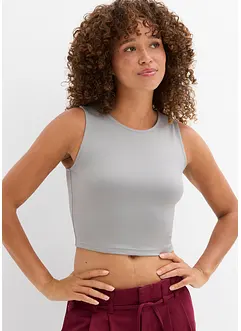 Croppad topp i figurnära modell (2-pack), bonprix