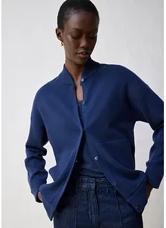 Oversized kofta med silke, bonprix