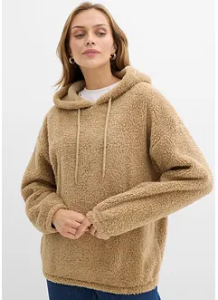 Fleecetröja i teddymaterial, bonprix