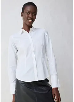 Skjortblus med silke, bonprix