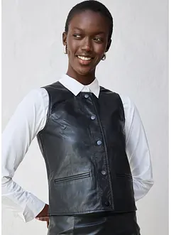 Väst av lammnappa, bonprix