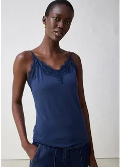 Linne med ull och spets, bonprix