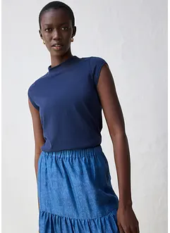 Topp med silke, bonprix