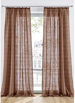 Gardin med linnelook (1-pack), bonprix