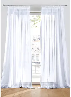 Gardin med lätt batiststruktur (1-pack), bonprix