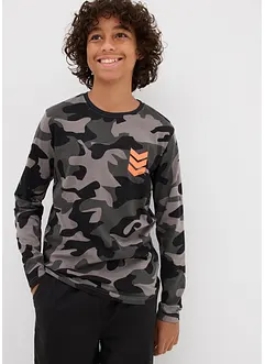 Långärmad tröja av ren bomull (3-pack), bonprix